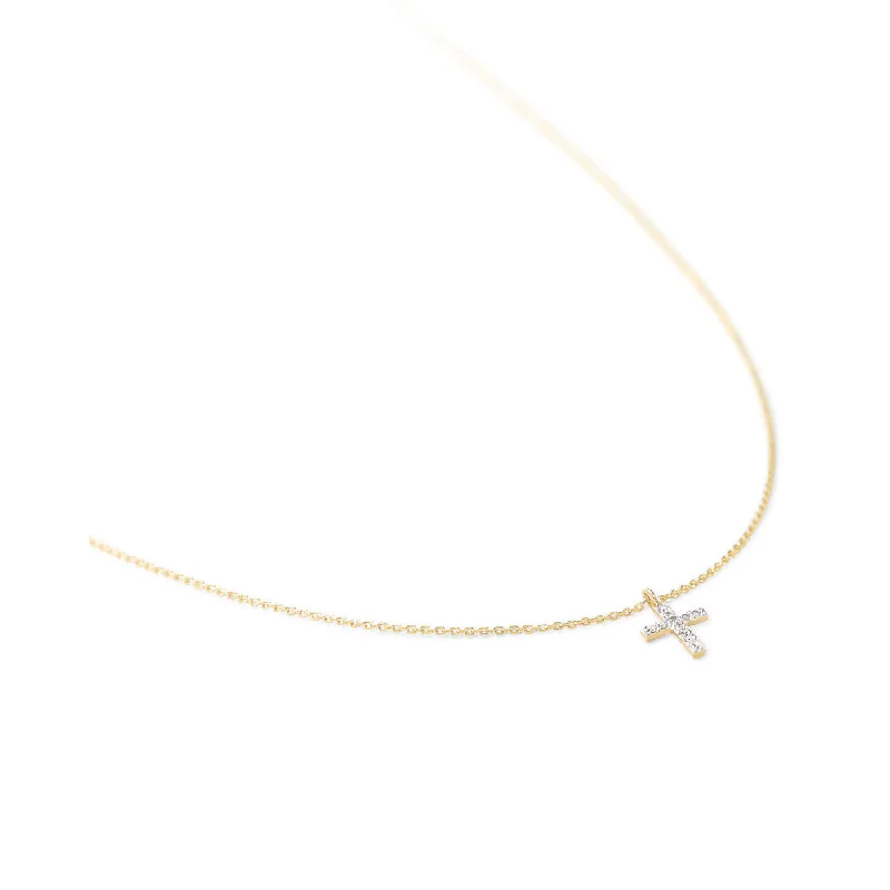 gothic black onyx ring men Kendra Scott Cross 14k Gold Pendant Necklace in White Diamond