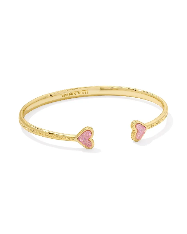 vintage sapphire engagement ring Kendra Scott Framed Ari Heart Cuff Bracelet
