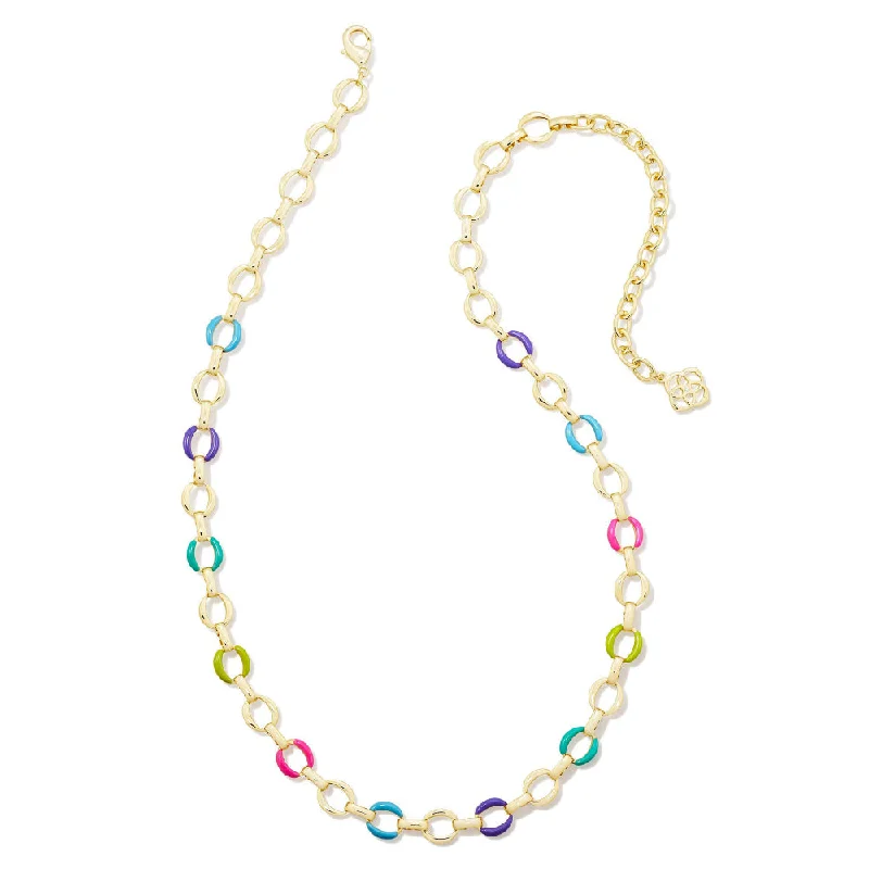 chunky chain necklace trendy Kendra Scott Kelsey Chain Necklace