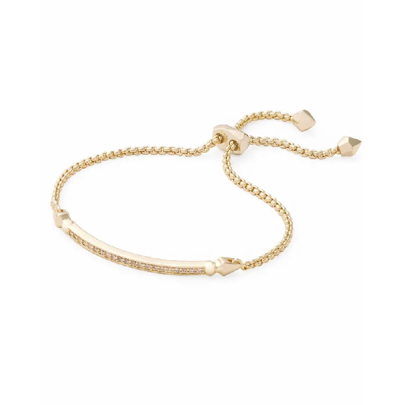 gold mesh bangle bracelet Kendra Scott Ott Adjustable Chain Bracelet