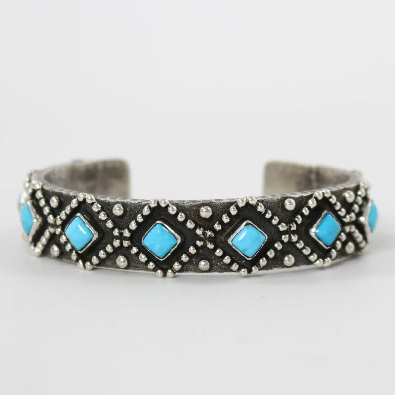 wide gold cuff bracelet Kingman Turquoise Cuff