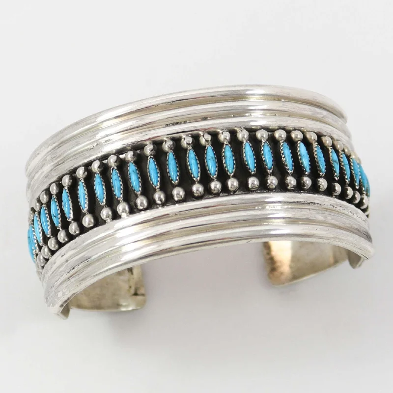 minimalist gold square earrings Kingman Turquoise Cuff