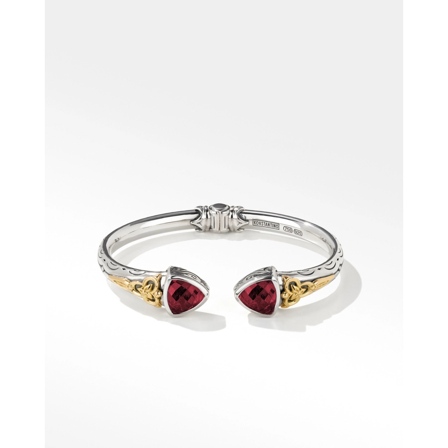 real ruby pendant necklace Konstantino Anthos Silver and 18K Gold Prism Hinge Bracelet with Corundum real ruby pendant necklace Konstantino Anthos Silver and 18K Gold Prism Hinge Bracelet with Corundum