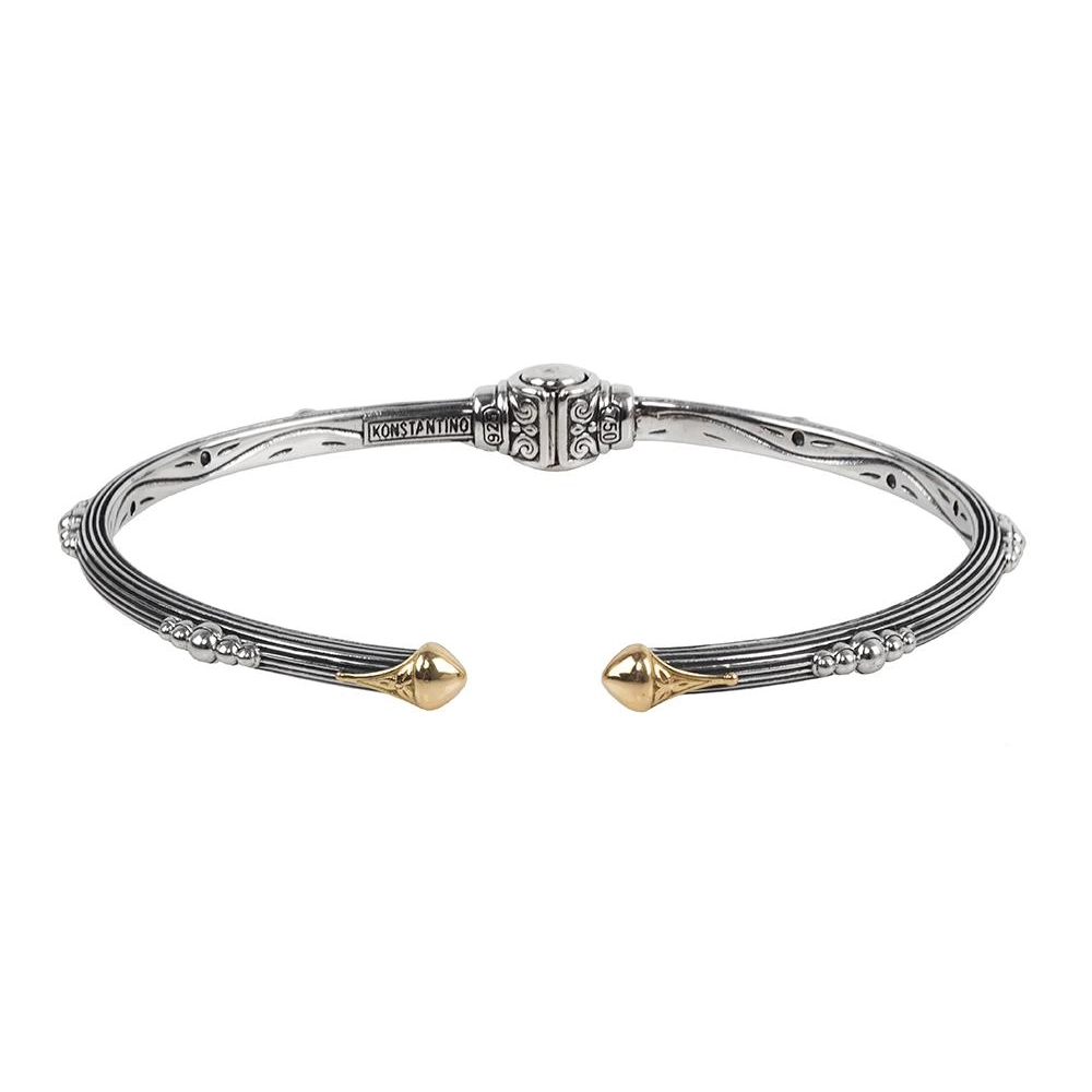 celestial sun and moon earrings Konstantino Silver & 18K Gold Eurydice Bracelet