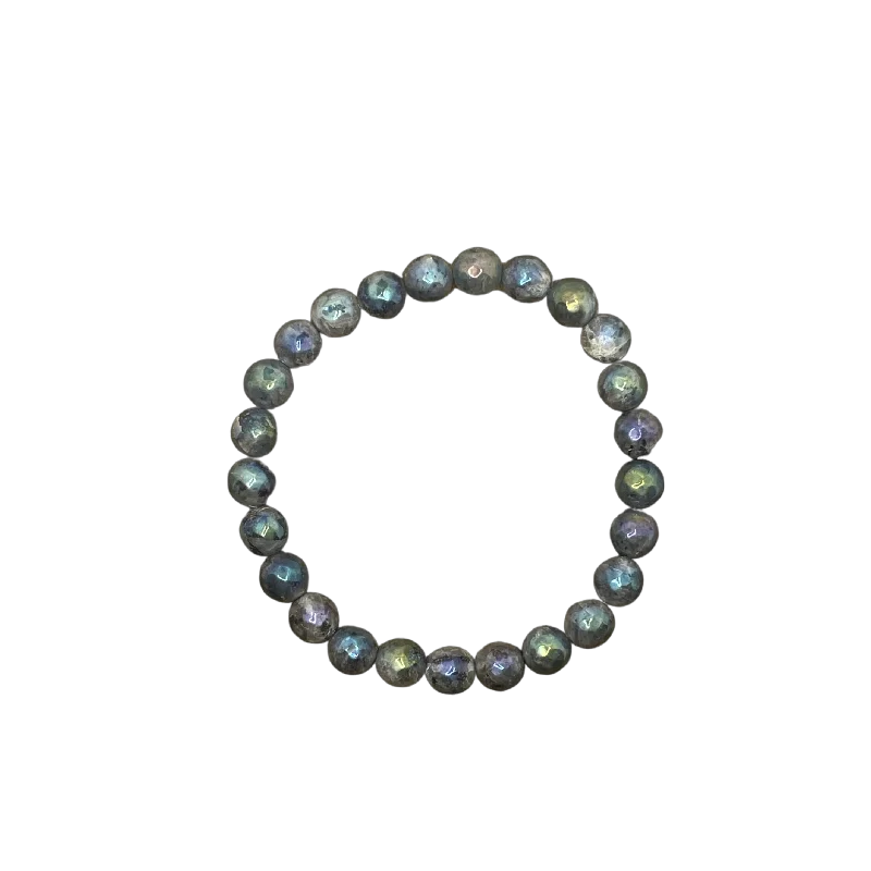 personalized couple rings Larvikite Marble Labradorite AB Faceted 8mm Bracelet