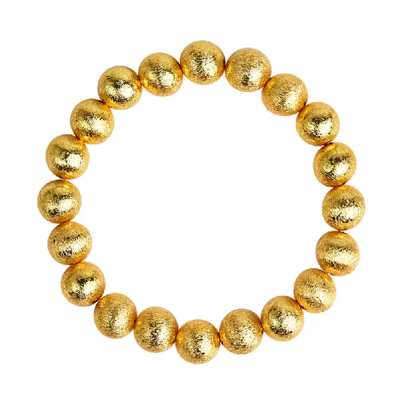 personalized couple rings Lisi Lerch Georgia Gold Beaded Bracelet 10mm