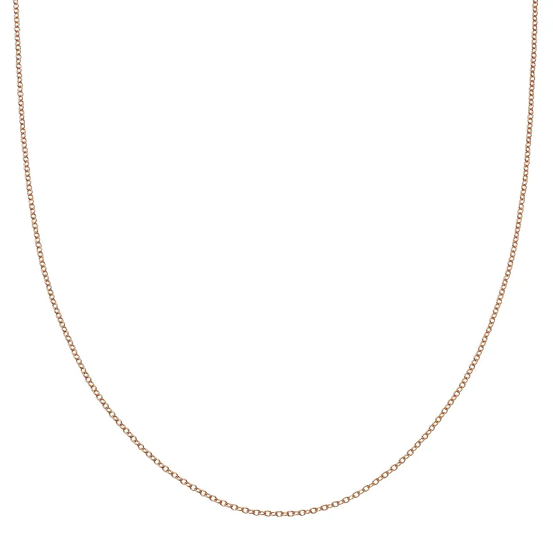 vintage diamond pendant necklace 18" Chain - Rose Gold