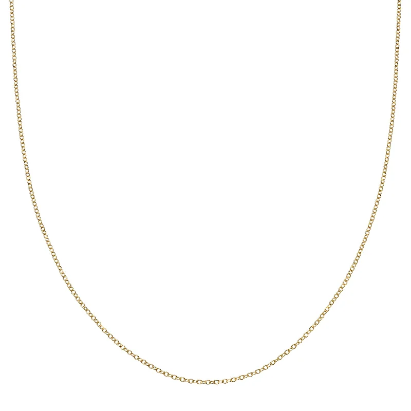 silver moon and star pendant 18" Chain - Yellow Gold