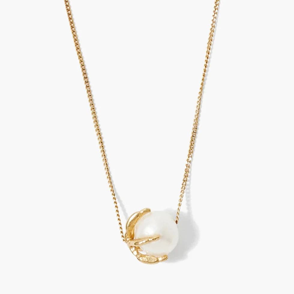 infinity heart necklace personalized Lark Necklace White Pearl