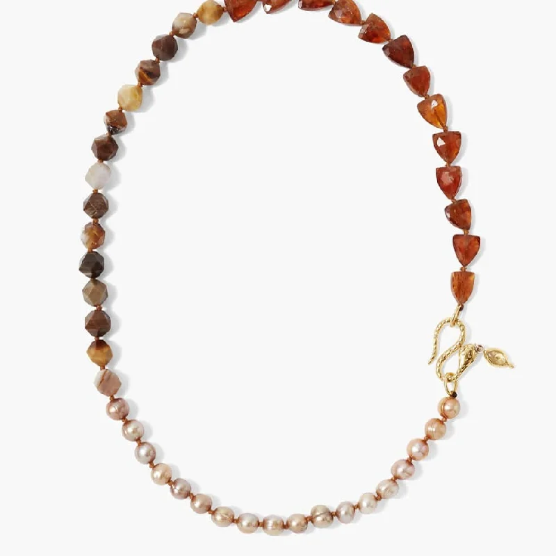 adjustable moon phase bracelet Naomi Necklace Natural Mix