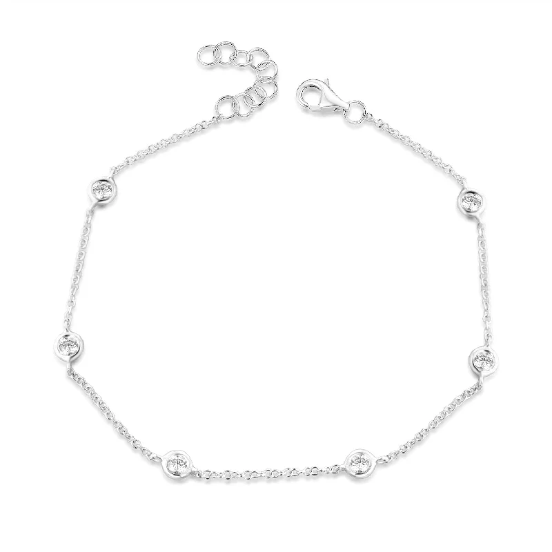 rose quartz bracelet healing OKGs Collection Bezel & Channel Set Fashion Bracelet