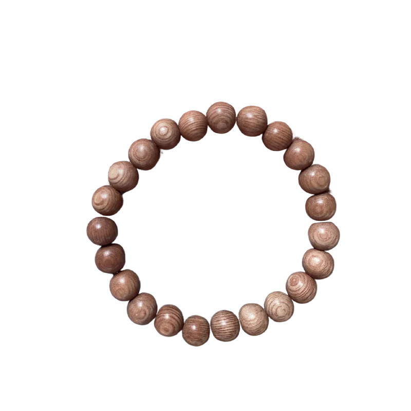 round cut diamond engagement ring Rose Wood Bracelet 8mm