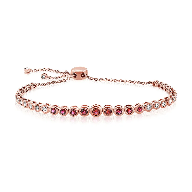celestial star ring gold Ruby & Diamond Bolo Bracelet