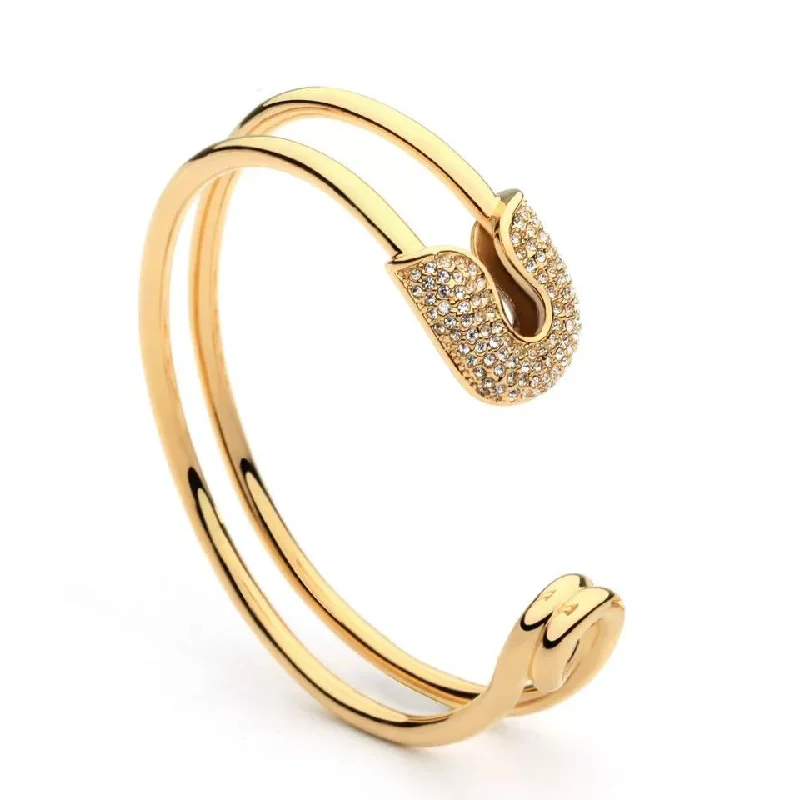 genuine ruby ring women Safety Pin Cuff