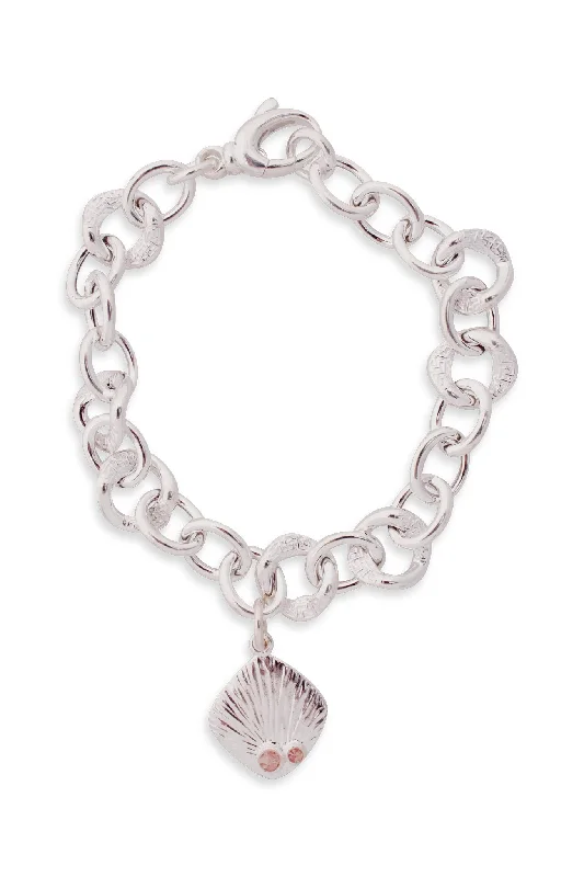 minimalist rose gold bracelet Sun Flare ~ Rectangle (Small) Chunky Chain Bracelet