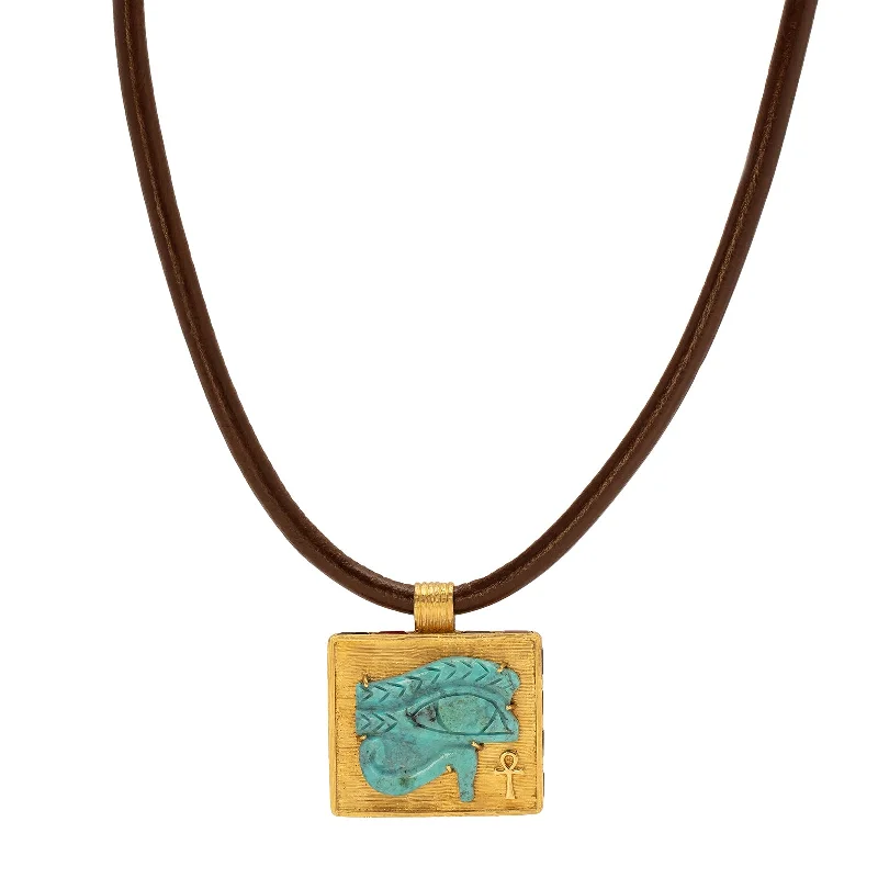 sapphire and diamond eternity ring Egypt Eye of Horus Pendant Necklace