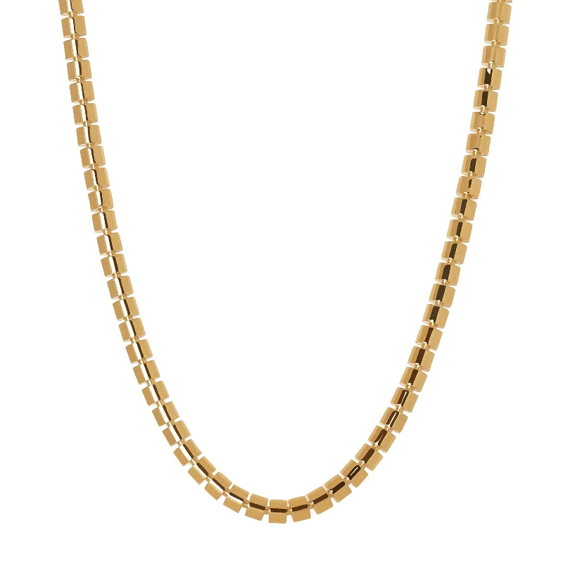 real turquoise drop earrings Ophelia Skinny Necklace - Yellow Gold