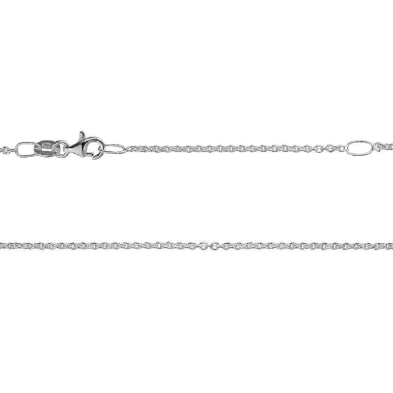 genuine ruby ring women Silver 1.6mm Cable Chain - 18-20"