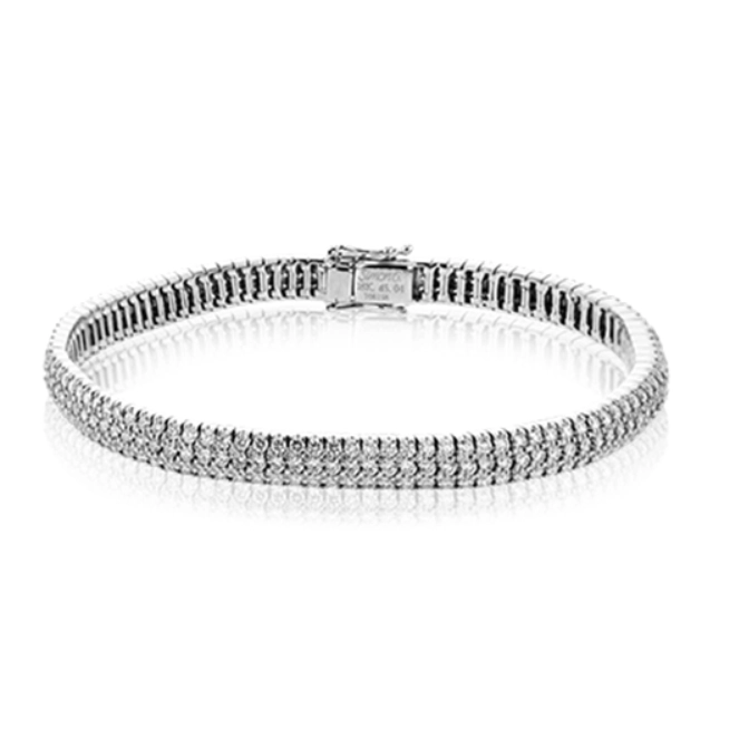 evil eye protection bracelet Simon G 18K White Gold Diamond Bracelet
