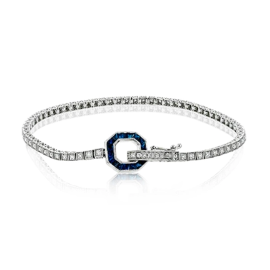 unique gemstone cocktail ring Simon G 18K White Gold Diamond Diamond and Sapphire Buckle Bracelet unique gemstone cocktail ring Simon G 18K White Gold Diamond Diamond and Sapphire Buckle Bracelet