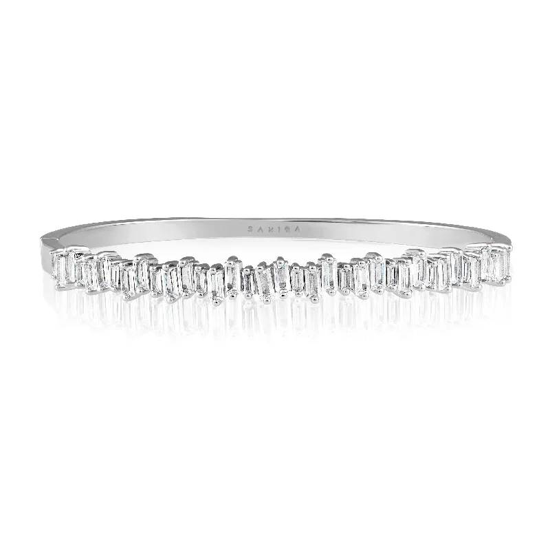 men’s black titanium ring Sophia Baguette Bracelet