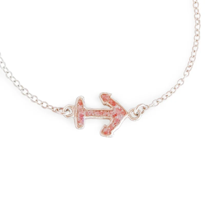 rose gold anklet chain Nautical ~ Anchor (Small) Inline Bracelet