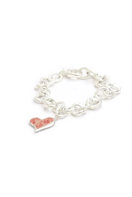 simple crystal earrings Splash ~ Heart (Squiffy) Chunky Chain Bracelet