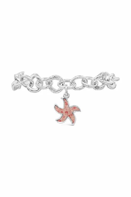 statement gold cuff earrings Friends ~ Starfish (Medium) Chunky Chain Bracelet