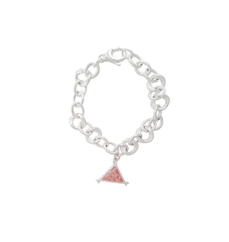 luxury diamond anniversary band Splash ~ Triangle (Medium) Chunky Chain Bracelet