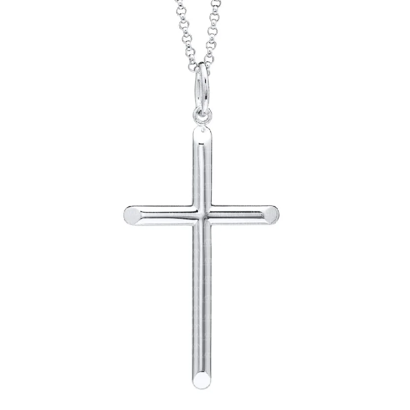 solid gold stacking rings set Sterling Silver Cross Pendant Necklace