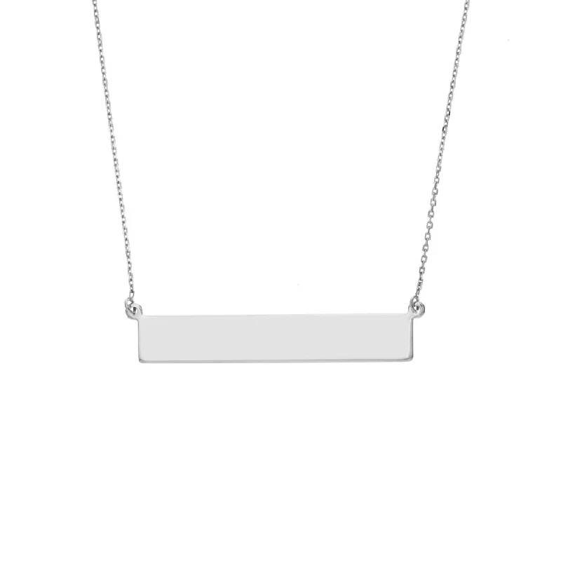 men’s leather and silver bracelet Sterling Silver Engravable Name Plate Necklace