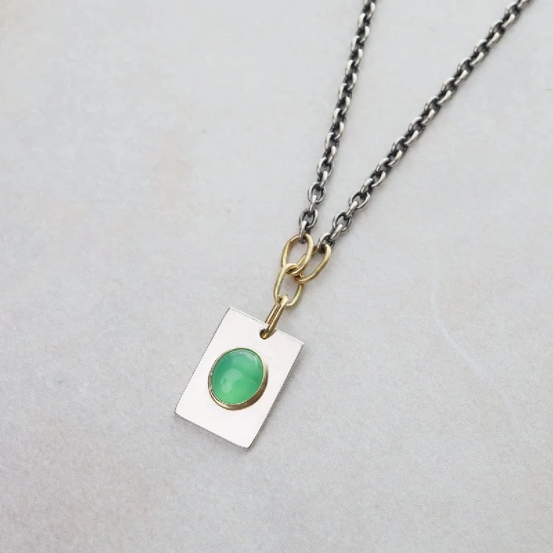 antique filigree wedding band One Of A Kind Chrysoprase Portal Necklace