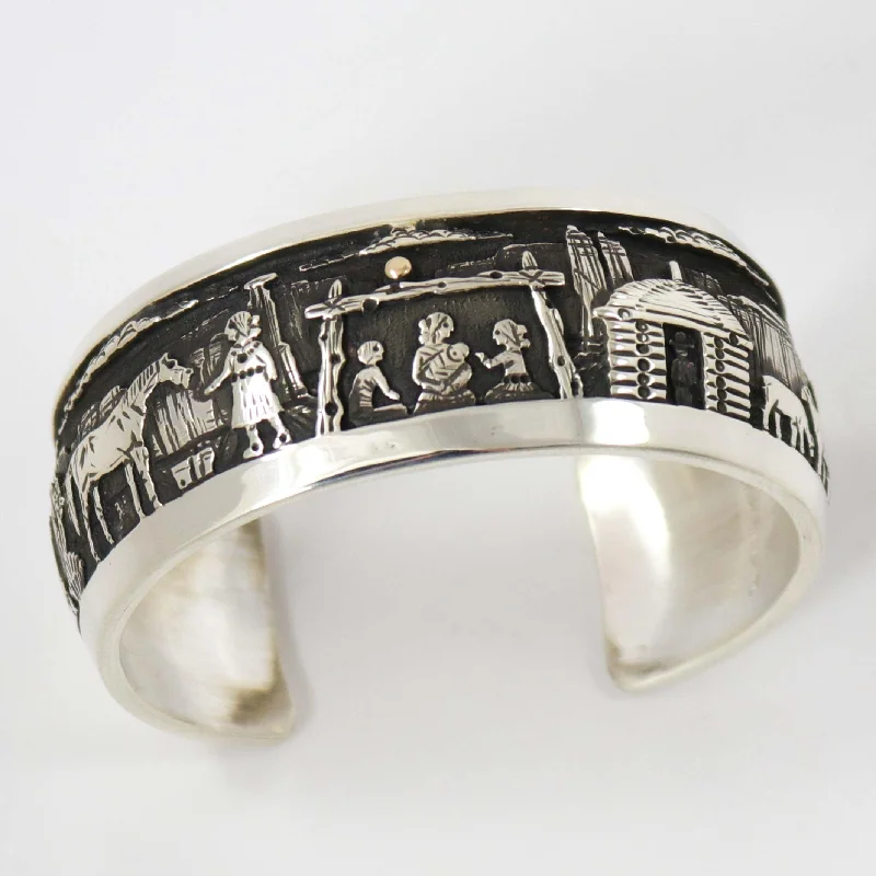geometric diamond earrings gold Storyteller Cuff