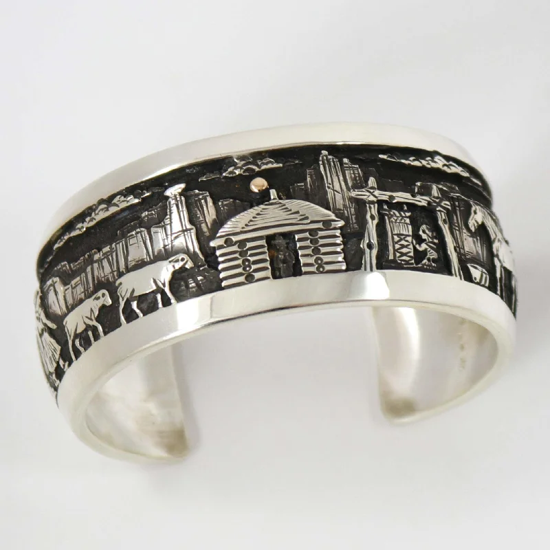 ruby and diamond engagement ring Storyteller Cuff