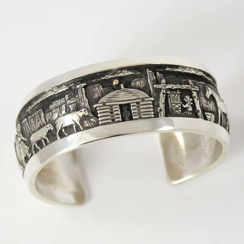 vintage sapphire engagement ring Storyteller Cuff