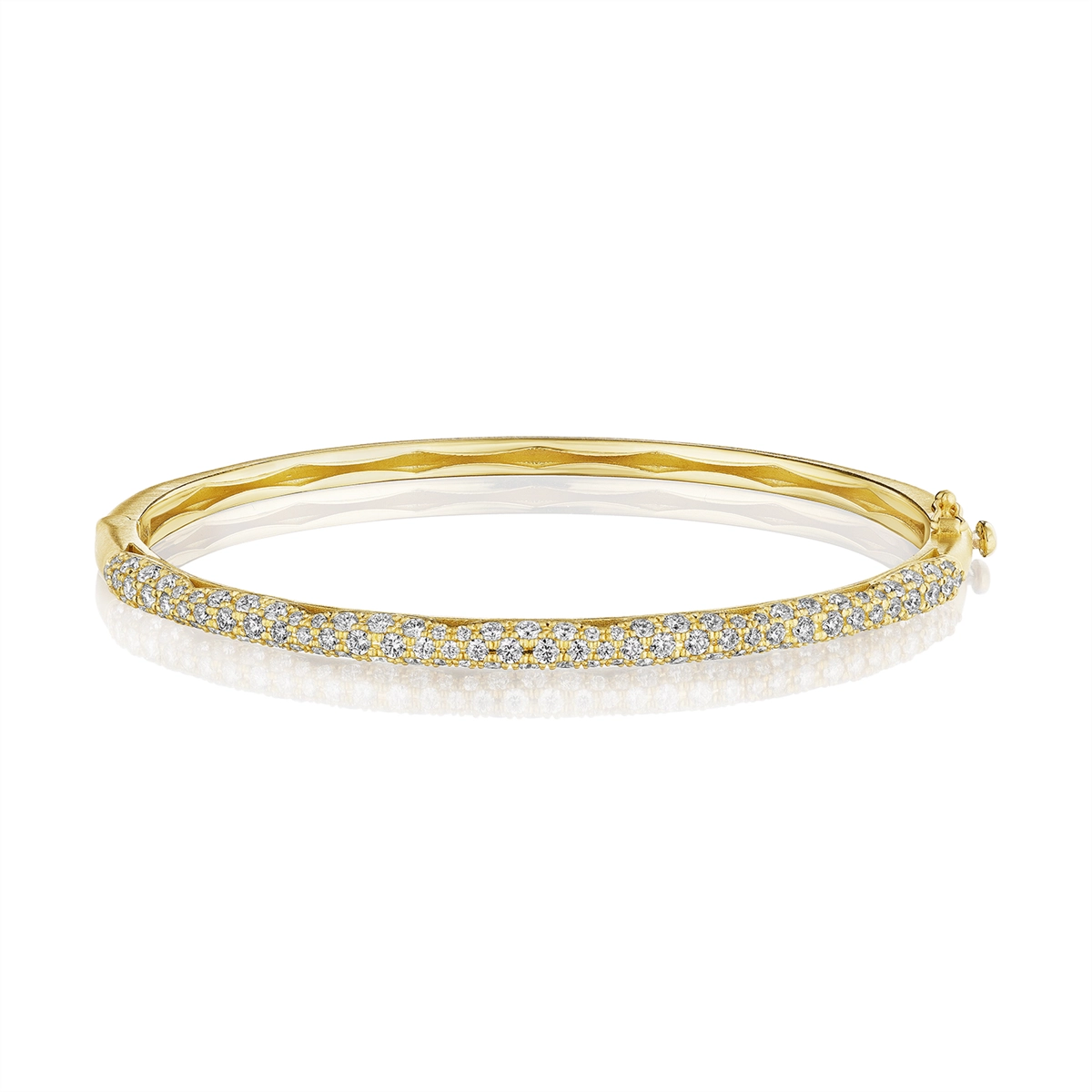 handmade leather cuff bracelet Tacori 18K Yellow Gold Diamond Bracelet