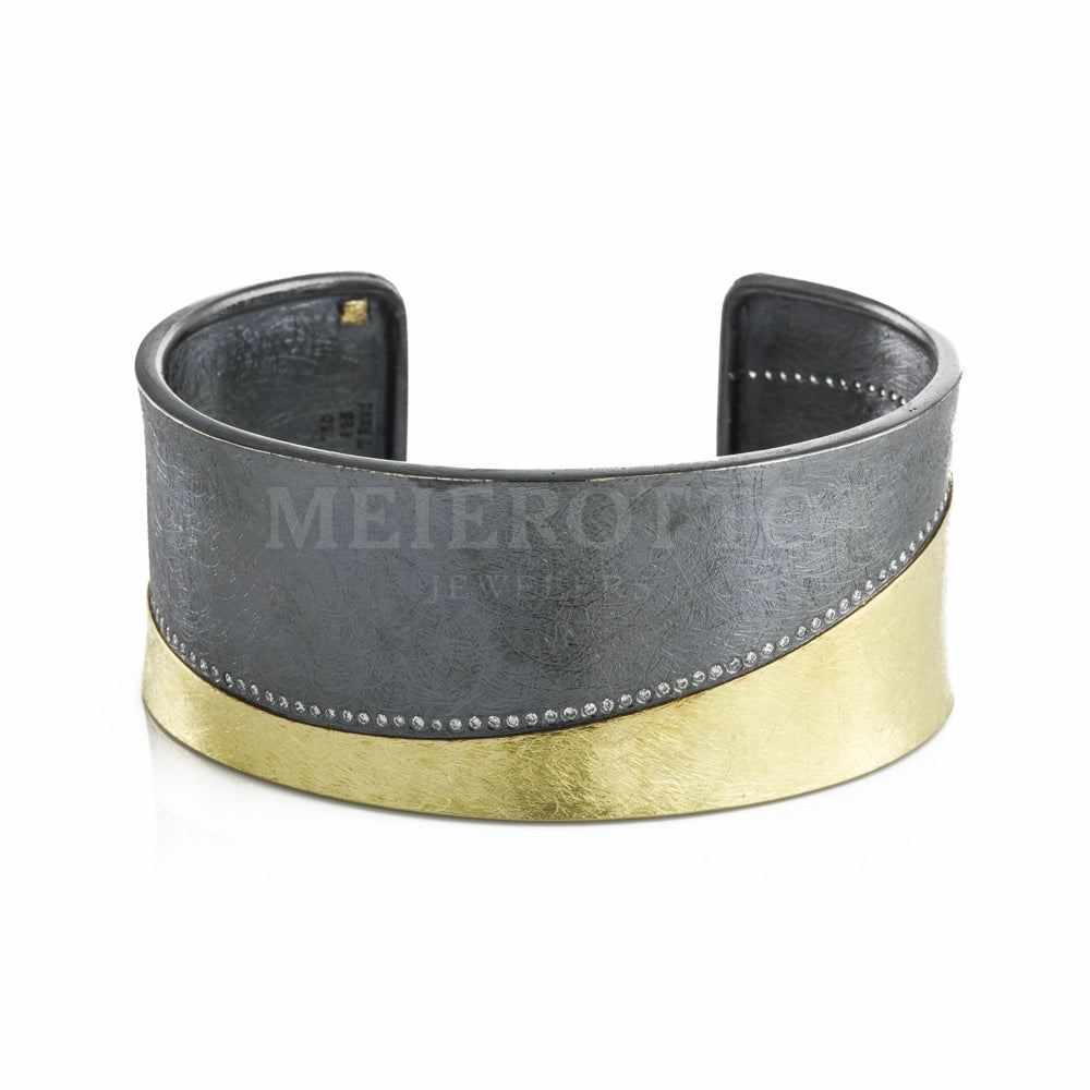 handcrafted crystal quartz ring Todd Reed Patinated Silver & Gold Diamond Cuff Bracelet handcrafted crystal quartz ring Todd Reed Patinated Silver & Gold Diamond Cuff Bracelet