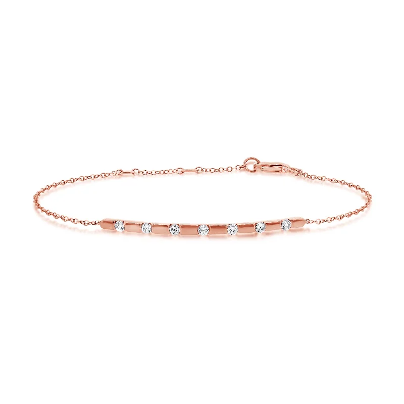 modern baguette diamond ring Unique Diamond Chain Bracelet