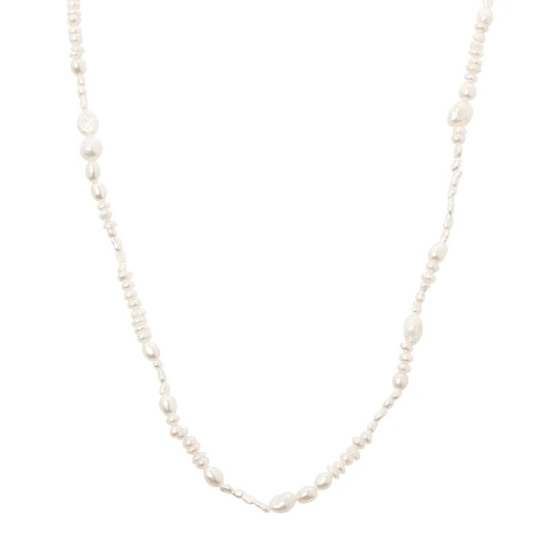 minimalist rose gold bracelet Pearl Collage Necklace