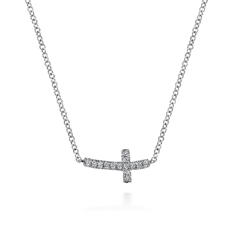 customized infinity bracelet 14K White Natural Diamond 17 inch Necklace