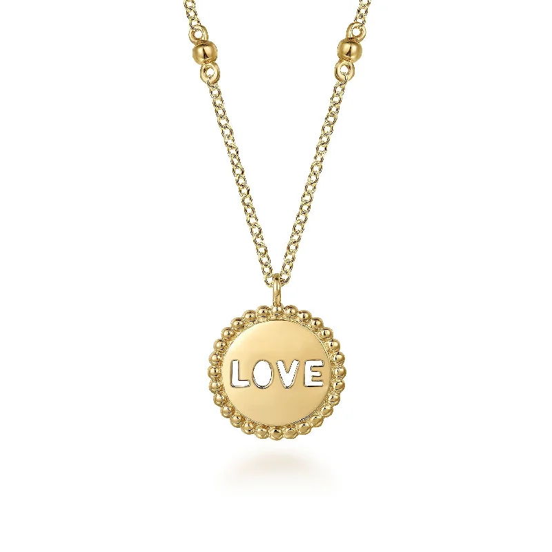 sterling silver toe ring set 14K Yellow Love Necklace 17.5 inch