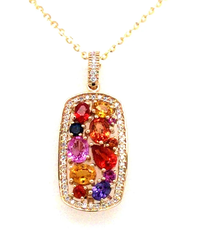 rose gold bar bracelet personalized 14K Yellow Multi-Colored Sapphires and Natural Diamond 18 inch Necklace rose gold bar bracelet personalized 14K Yellow Multi-Colored Sapphires and Natural Diamond 18 inch Necklace