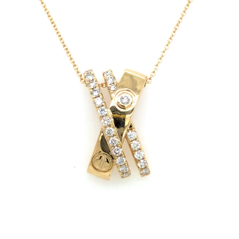 vintage locket necklace gold 14K Yellow Natural Diamond 18 inch Necklace