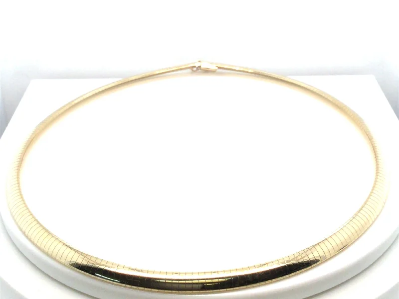 celestial zodiac sign necklace 14K Yellow Omega Necklace 18 inch
