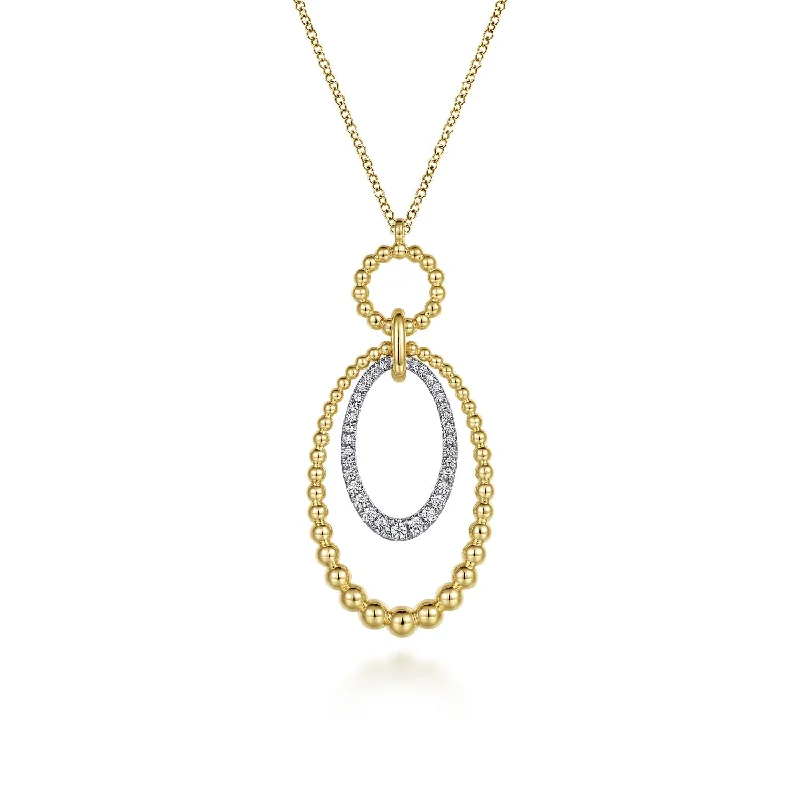 gold opal ring 14K Yellow & White Natural Diamond 17.5 inch Necklace