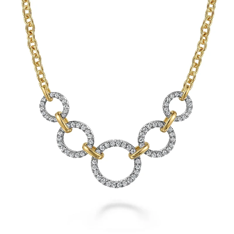 men’s tungsten wedding ring 14K Yellow & White Natural Diamond 17 inch Necklace