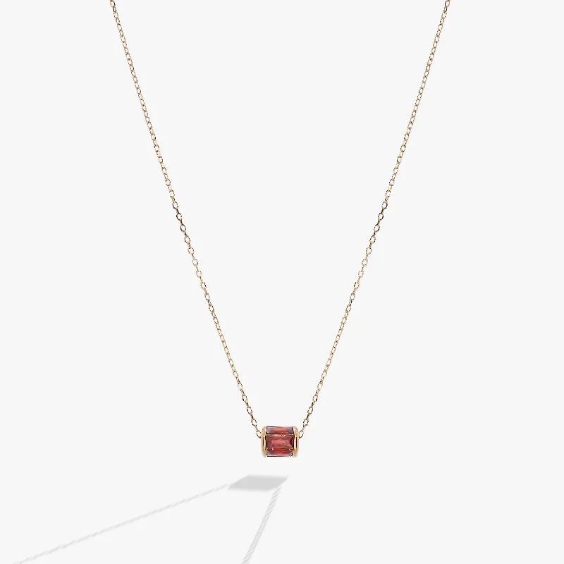 thin gold wire earrings January Birthstone Precious Pendant Necklace