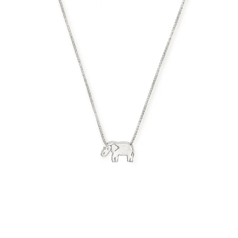 real citrine gemstone pendant Elephant Necklace