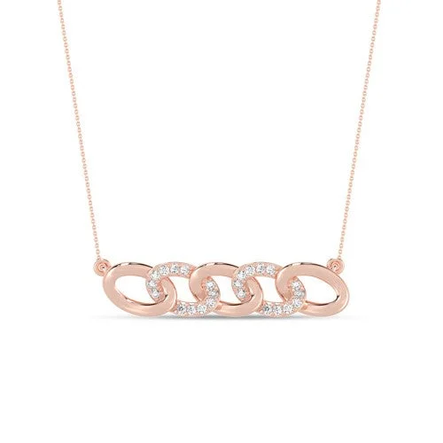 minimalist gold square earrings Everlasting Curb Link Necklace