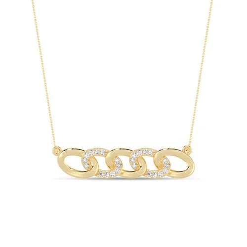 delicate angel wings necklace Everlasting Curb Link Necklace